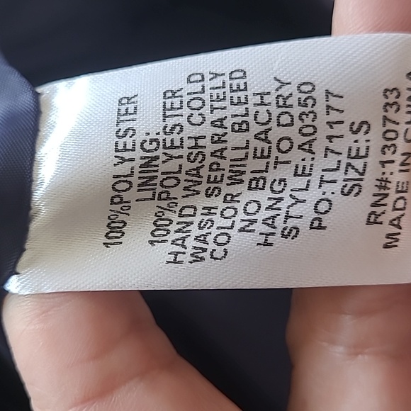 NWT Umgee Navy Semi Cropped Snap Button Vest Size Small - Picture 6 of 6